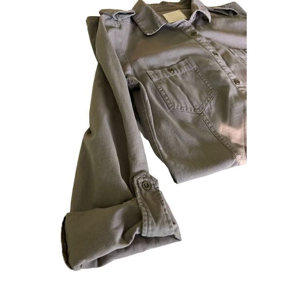 Quick Silver Women’s Dress Army Green SZ M Waist Drawstring Long Sleeves or 1/4 - Picture 7 of 16